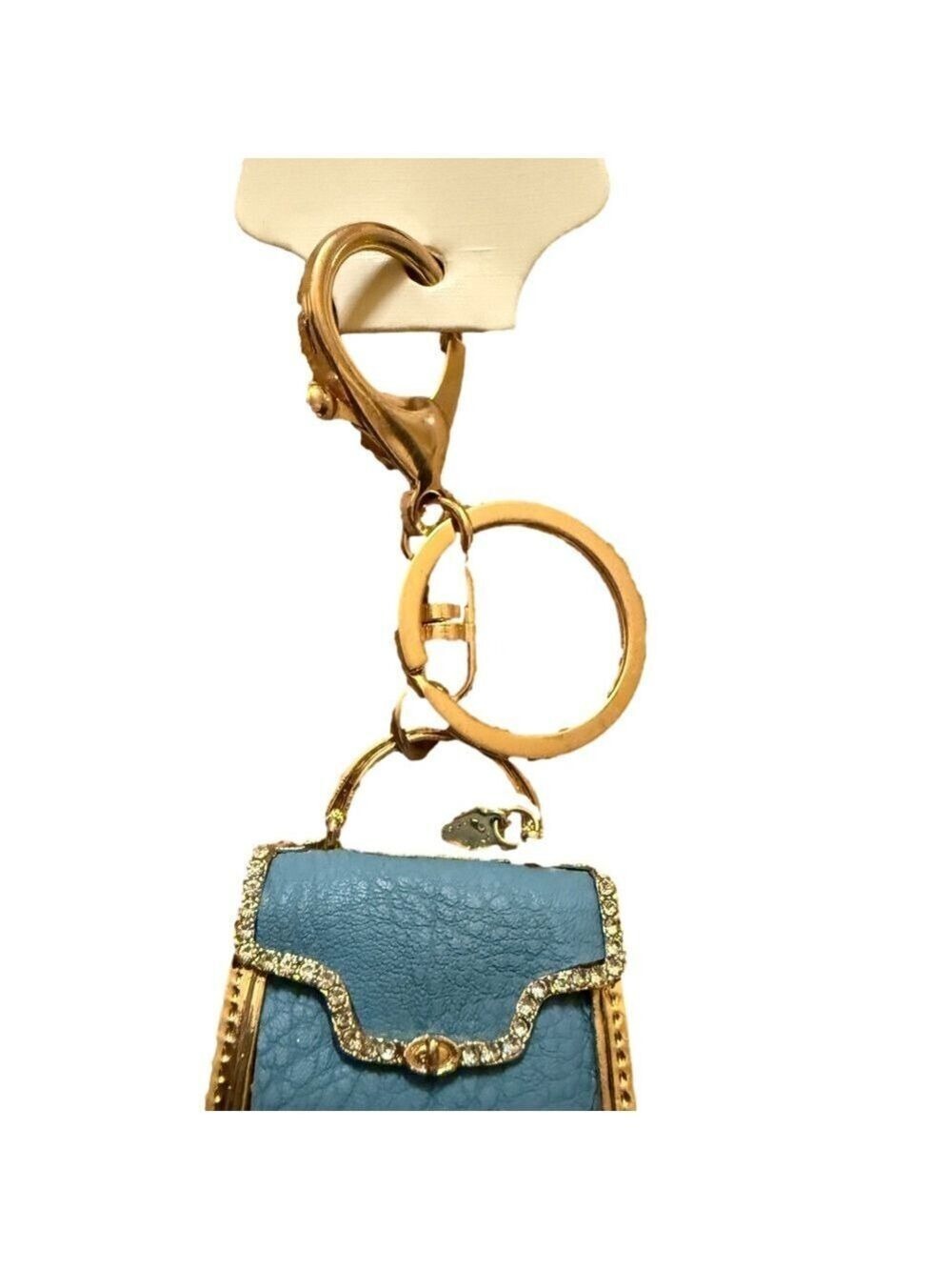 Fashion Jewelry Gold and Blue Key Holder